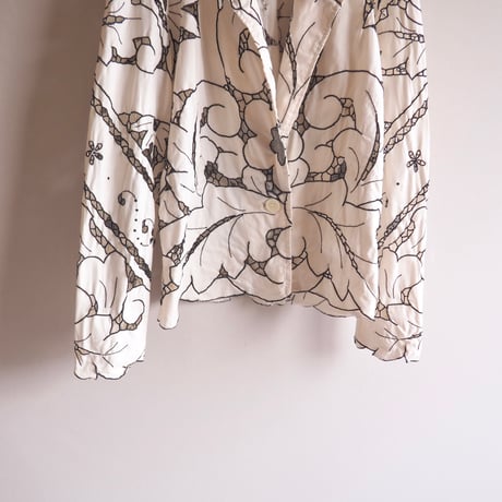 vintage cutwork lace jacket