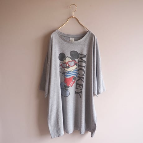 90s〜 oversized fade mickey t-shirts