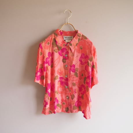 "Karin Stevens" floral blouse & sleeveless maxi dress