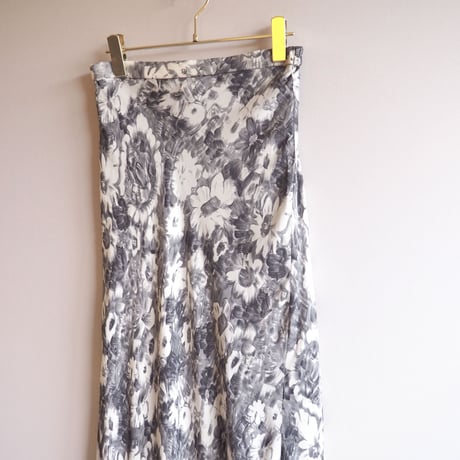 "ADRIENNE VITTADINI" silk floral maxi skirt