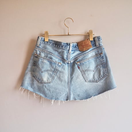 90s made in USA Levi's 501 remake wrap skirt