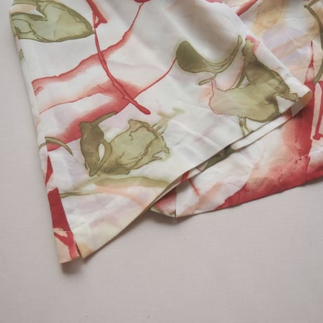 vintage oversized abstract sheer blouse