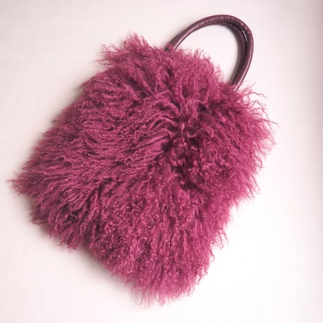 vintage lamb fur bag
