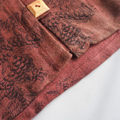 made in Nepal dragon design cropped jacket