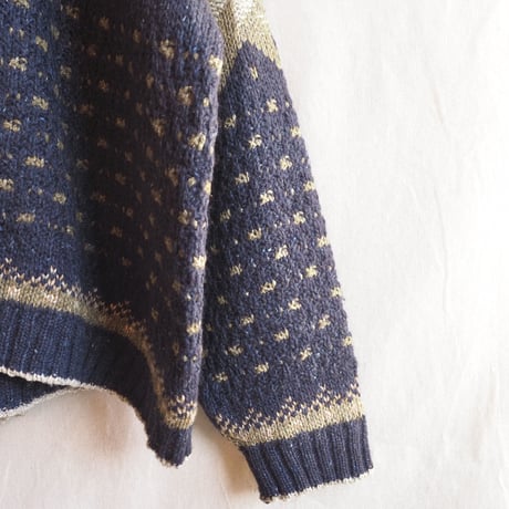 Scottish oversized nordic sweater