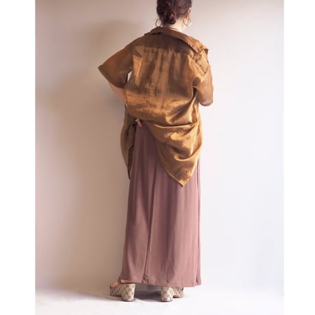 "Carolyn Strauss" elastic sleeveless maxi dress