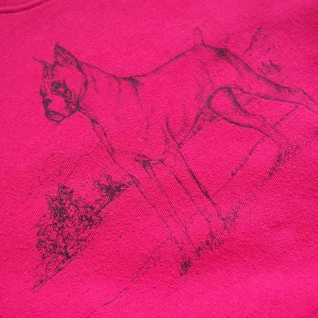 70〜80s "JERZEES" dog print sweatshirt