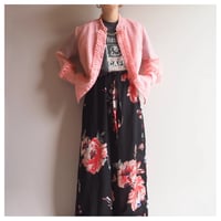 "Ricci Mina" semi sheer loop design blouse