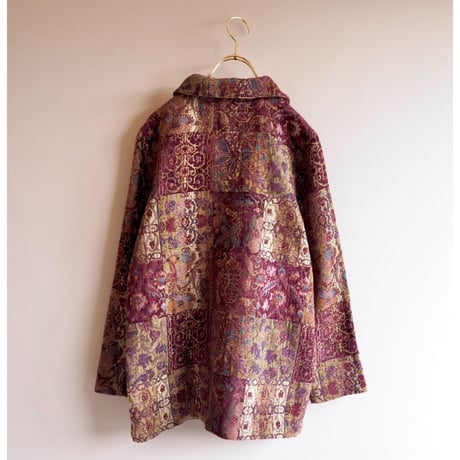 "Studio Works" floral tapestry jacket