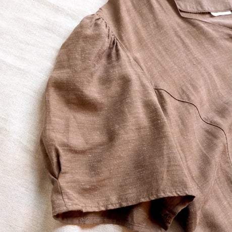 euro vintage brown oversized maxi dress