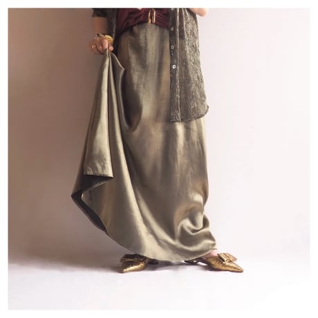 "Jacqueline Ferrar" gold maxi skirt