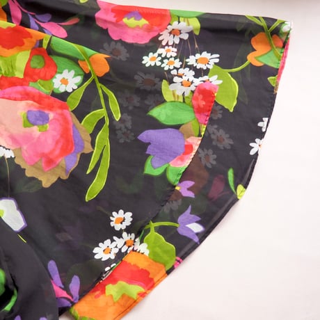 70s "Emiliana Wendel" floral sheer maxi dress