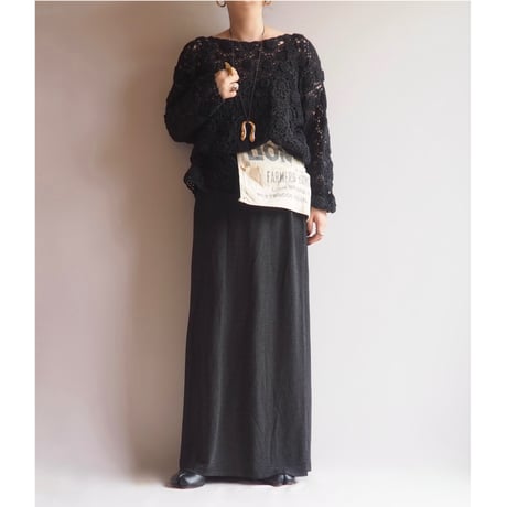 "Collection Chalice" floral crochet knit tops