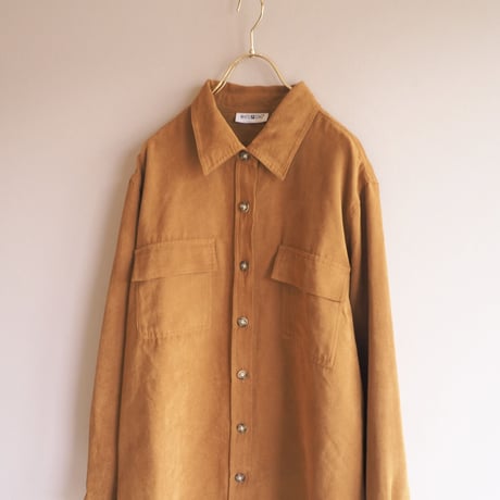 "White Stag"  brown faux suède shirts