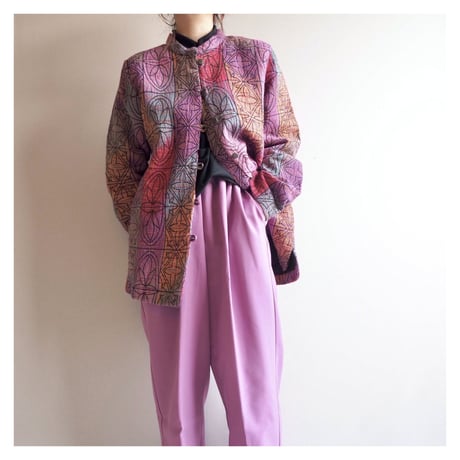 vintage abstract tapestry jacket