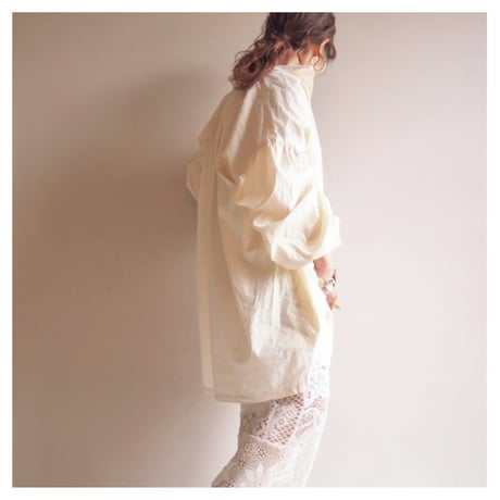 "Georgene Schroeder" balloon sleeve tunic blouse