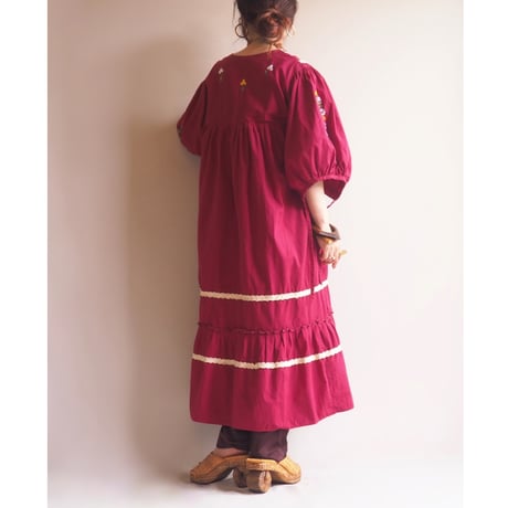 "D' Loera" floral embroidered midi dress