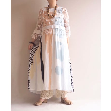"Chico's" abstract sleeveless maxi dress