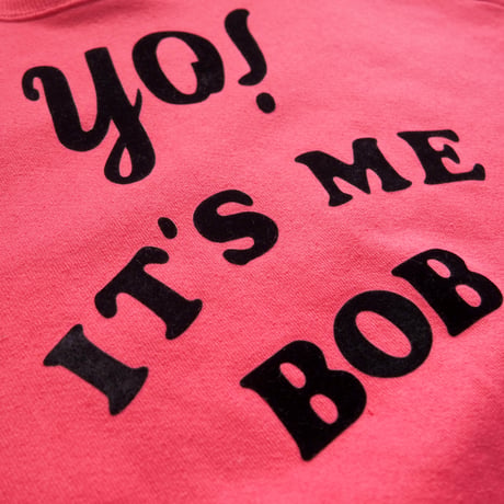 90s "Fruit Of The Loom" flocky print sweat