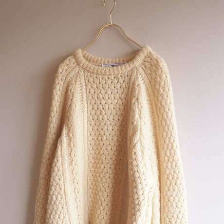 made in Ireland aran knit sweater