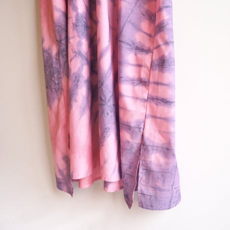 vintage embroidered  tie dyed kaftan dress