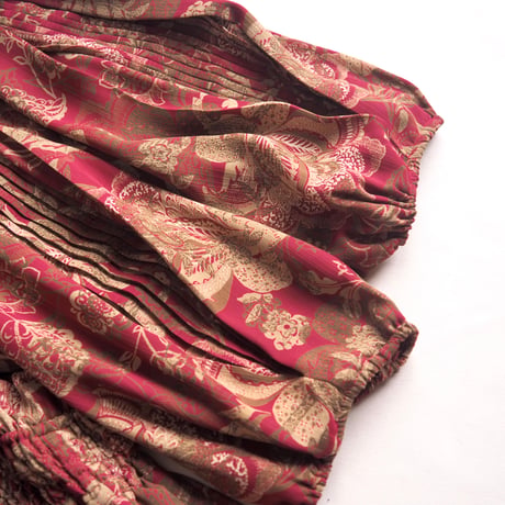 80s "Diane Freis" botanical design maxi dress