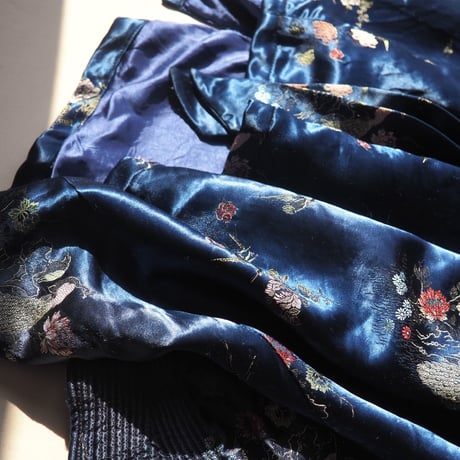 70s chinese brocade robe