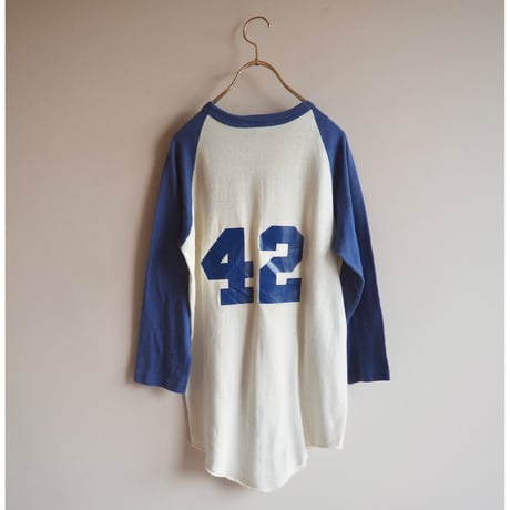80〜90s numbering print raglan tee