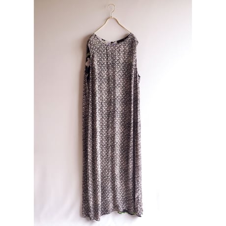 90s rayon reversible orchid sleeveless maxi dress