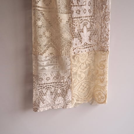 original remake lace patchwork maxi skirt 【D】
