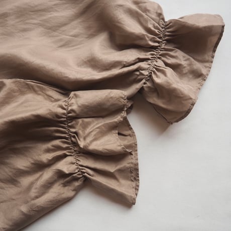 "Diana MARCO" oversized ruffle silk blouse