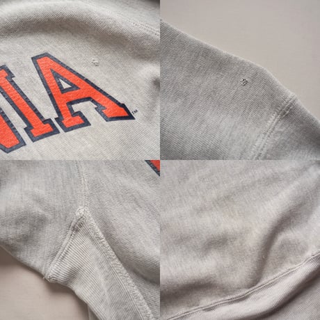 90s champion reverse weave damage college sweat