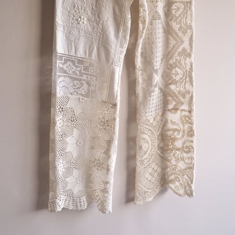 original remake patchwork lace pants (A)