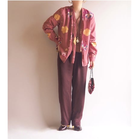 "Tradition" bowtie floral blouse