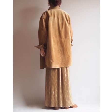 made in USA micro pleated maxi skirt