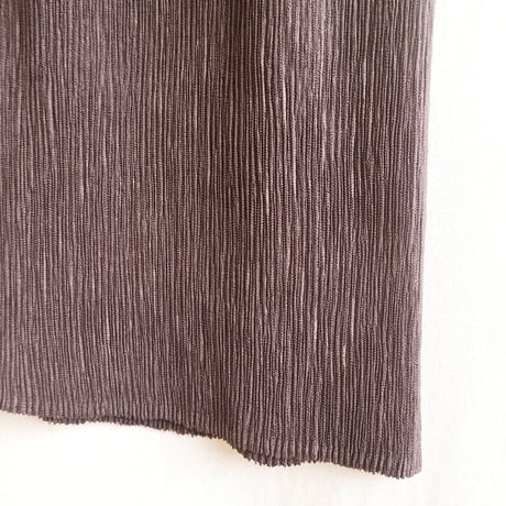 dark brown micro pleated maxi skirt