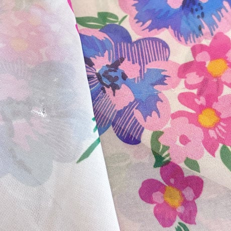 70s "HOGEVEEN" sheer floral midi dress