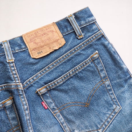 90s made in USA Levi's 501 damage denim pants