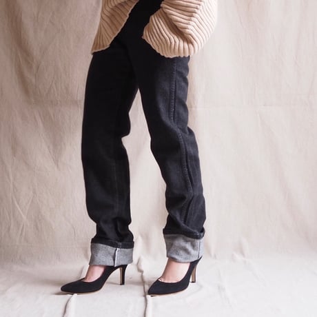 80s wrangler black denim pants