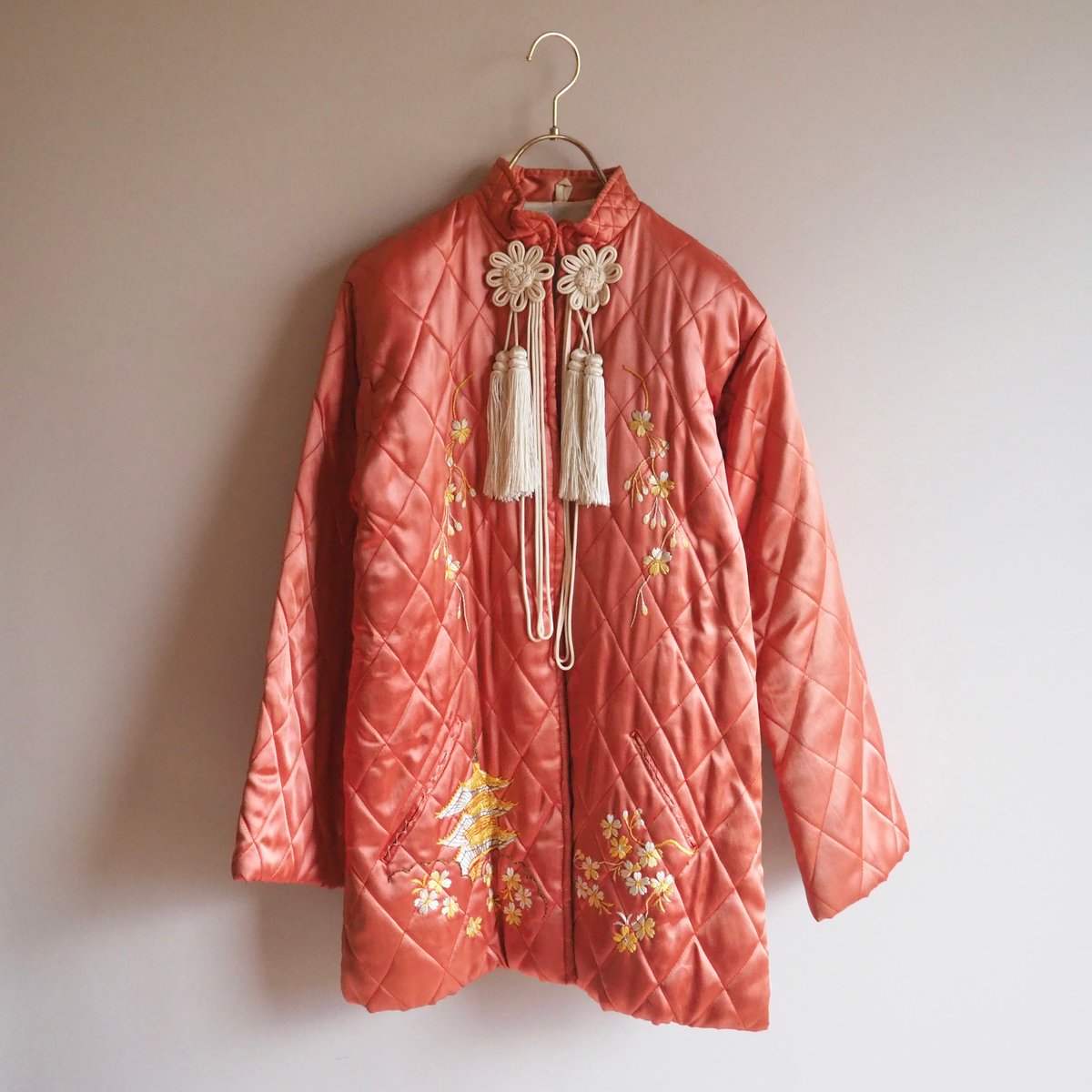 50〜60s chinese embroidered quilt jacket (CP) |