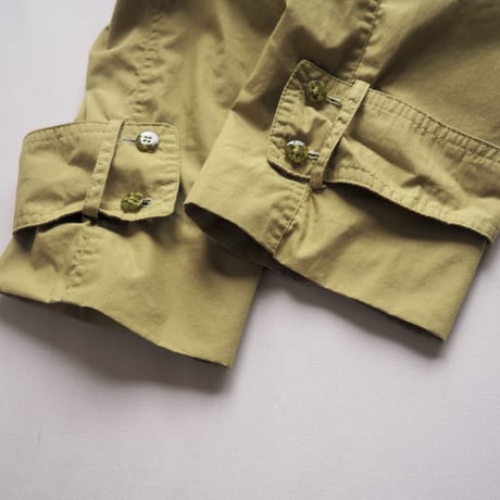 80s〜 euro vintage pistàcchio design trench coat