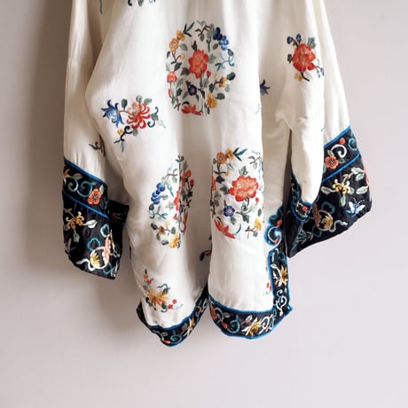 60s chinese silk embroidered jacket