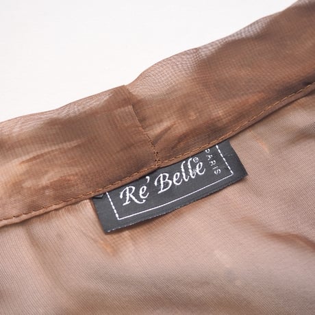 ”Re'Belle paris" brown marble sheer jacket