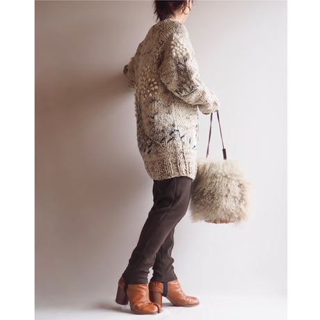 vintage low gauge design sweater