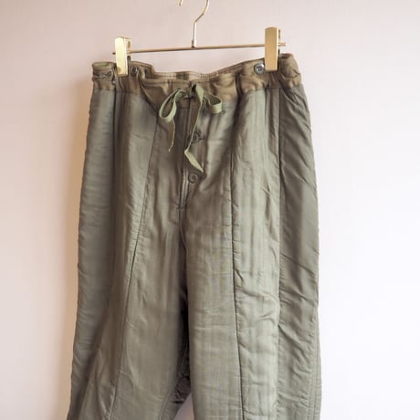 70~80s Czech Army deadstock M-60 quilted pants