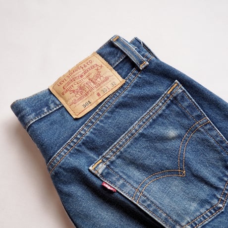 90s made in USA Levi's 501 cut off denim pants