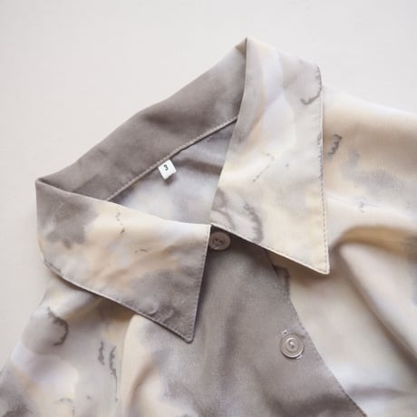 vintage marble pattern blouse