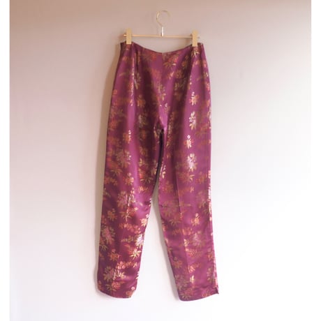 "Ann Taylor" floral brocade tapered pants