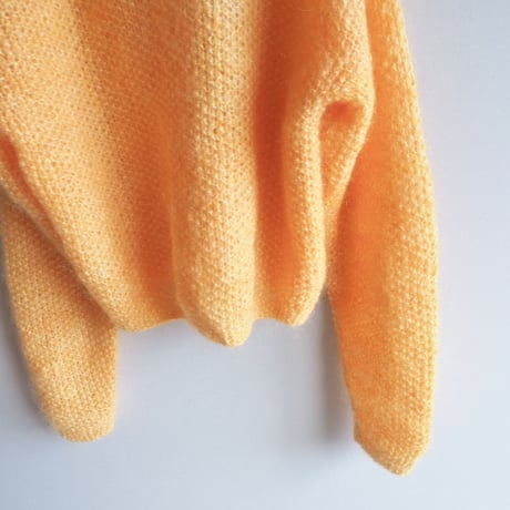 vintage orange mohair cardigan