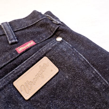 80s wrangler black denim pants